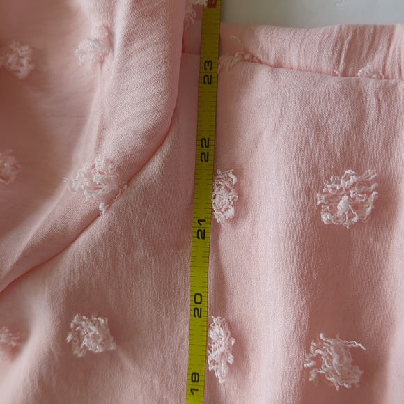 Fashion Original Design Pink V Neck Chiffon Pullover Women's Top Plus 2X - Picture 6 of 7